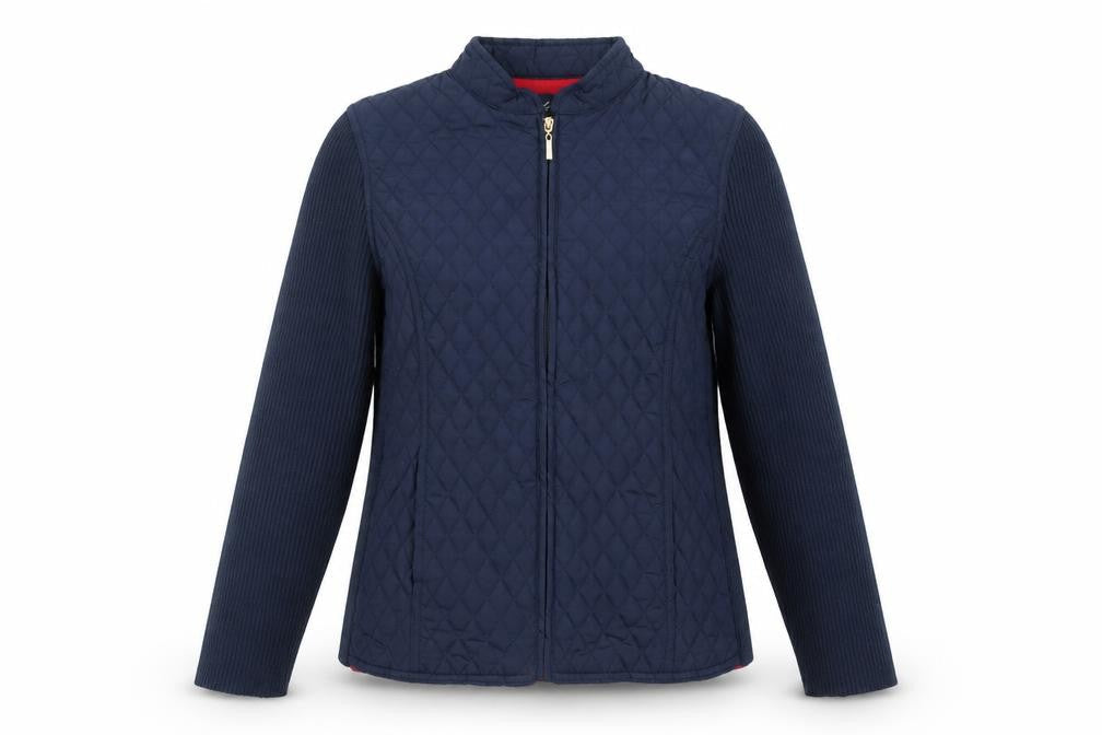 Womens UK Size 12 DASH Blue Quilted Coat