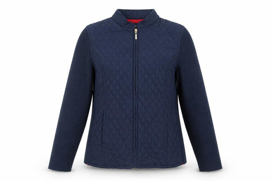 Womens UK Size 12 DASH Blue Quilted Coat