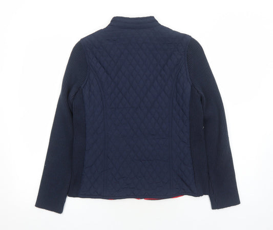 Womens UK Size 12 DASH Blue Quilted Coat