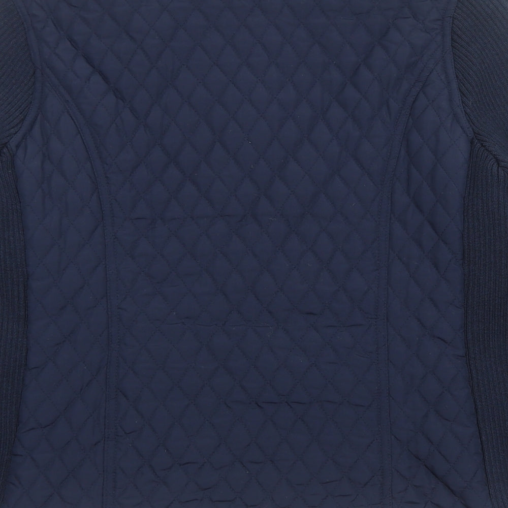 Womens UK Size 12 DASH Blue Quilted Coat