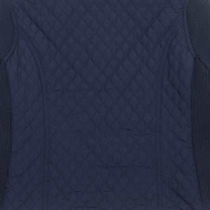 Womens UK Size 12 DASH Blue Quilted Coat