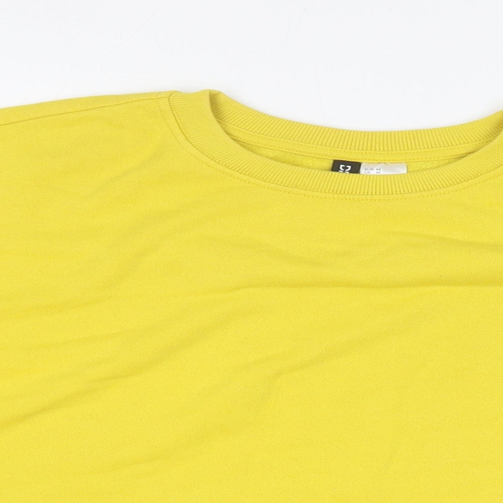 H&M Womens Multicoloured Colourblock Cotton Pullover Sweatshirt Size M Pullover