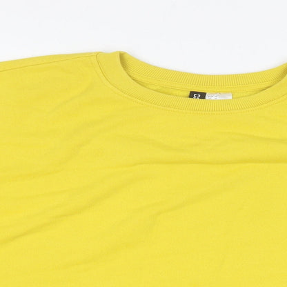 H&M Womens Multicoloured Colourblock Cotton Pullover Sweatshirt Size M Pullover