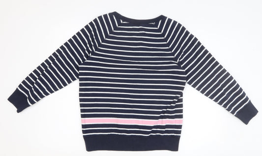 Womens UK Size 12 Jack Wills Blue Pullover Sweatshirt