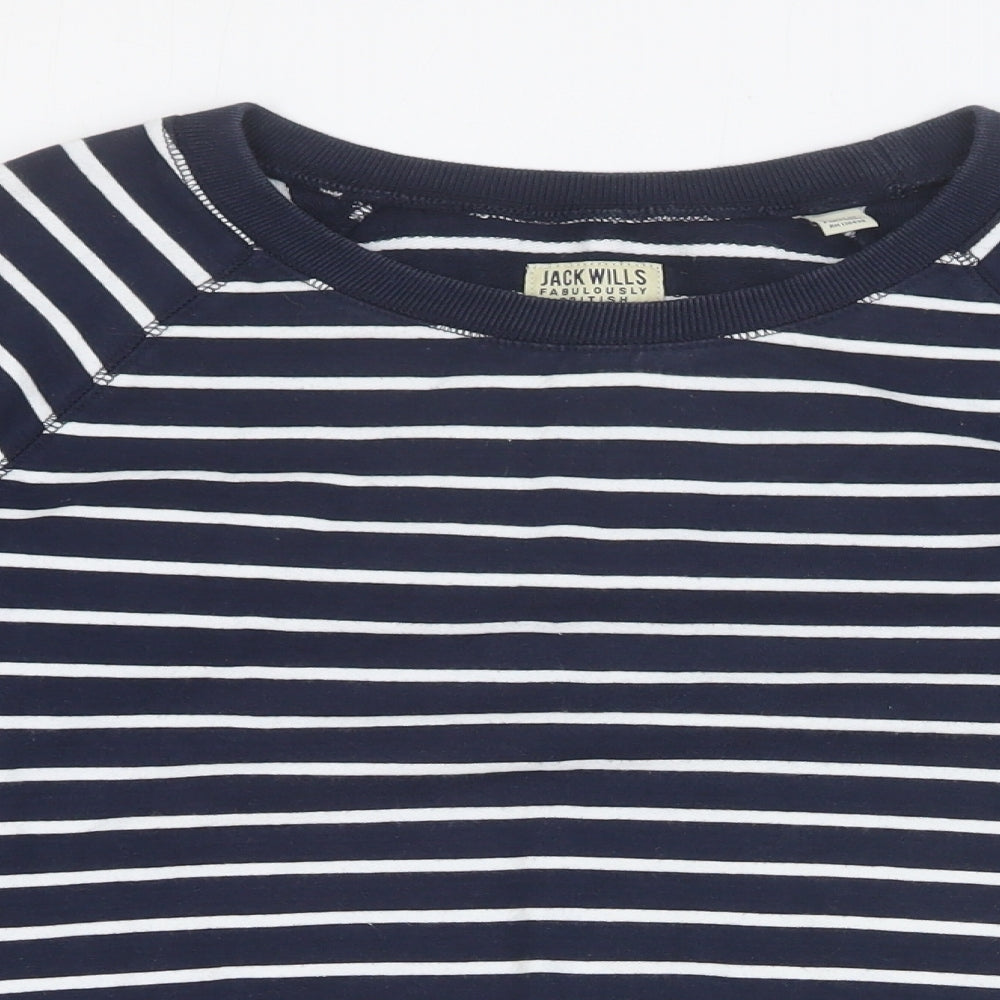 Womens UK Size 12 Jack Wills Blue Pullover Sweatshirt