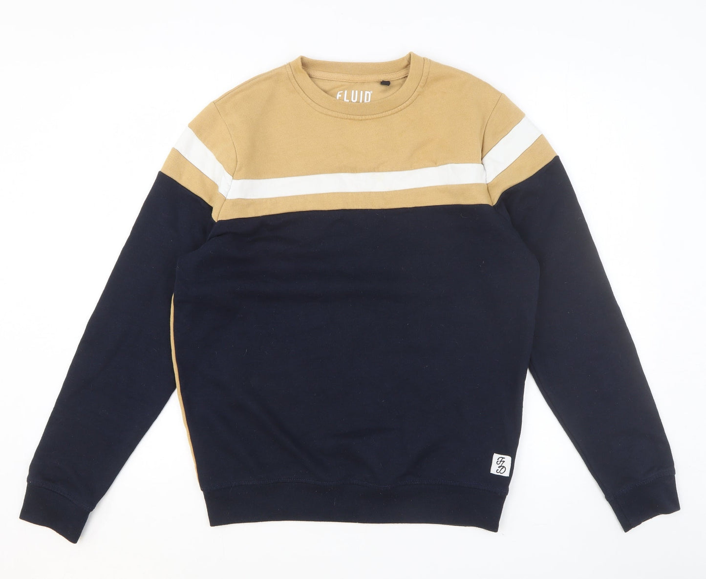 Mens UK Size S Fluid Multicoloured Pullover Sweatshirt