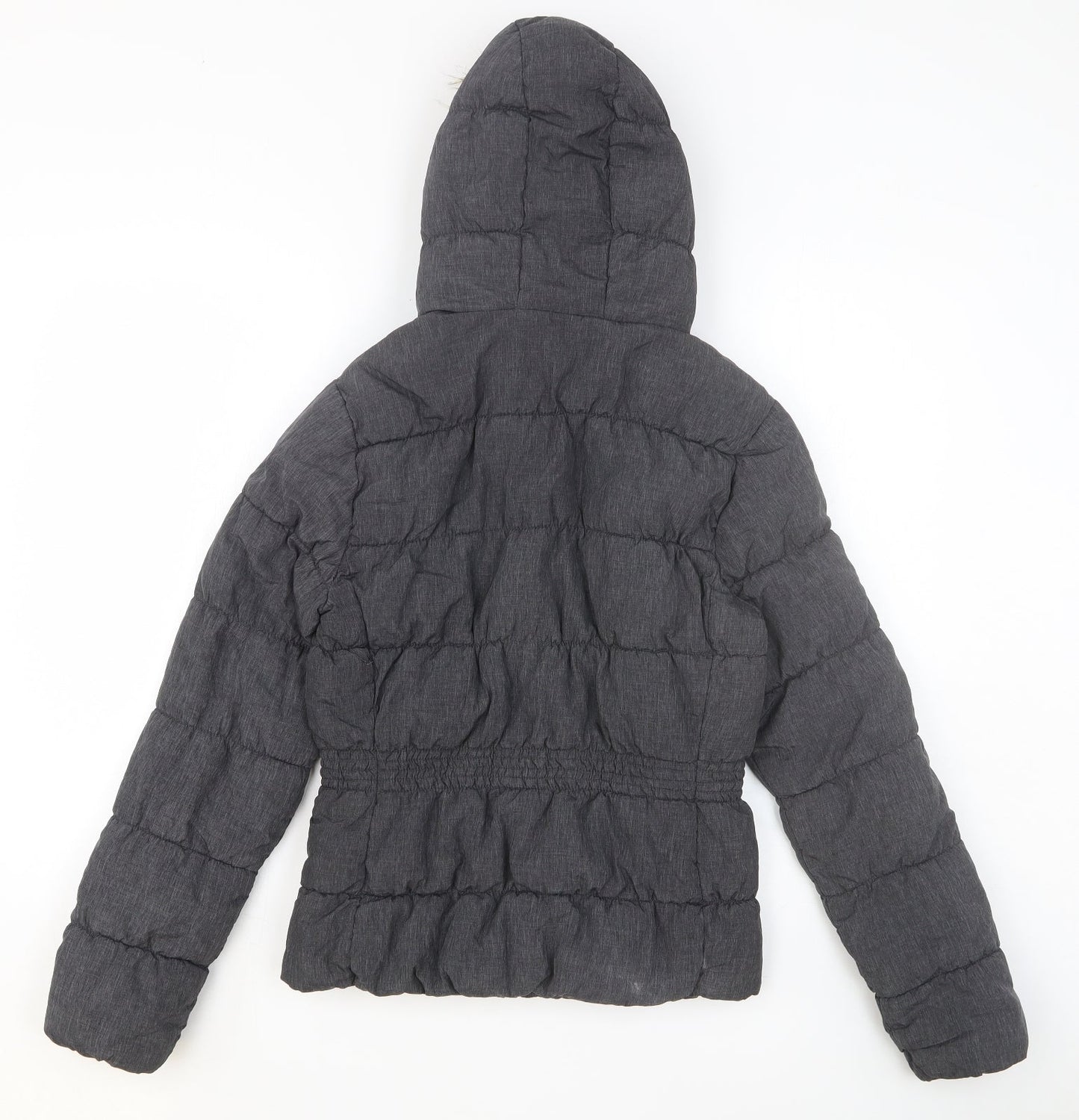 Womens UK Size 8 H&M Grey Puffer Jacket