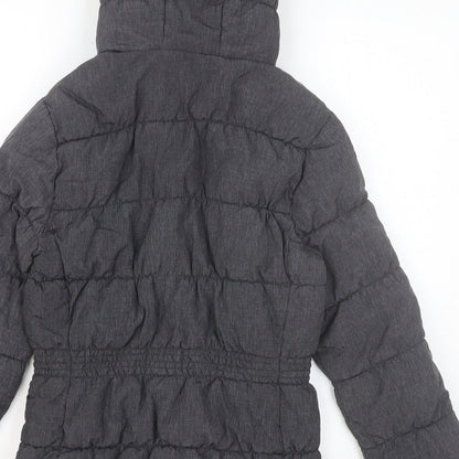 Womens UK Size 8 H&M Grey Puffer Jacket