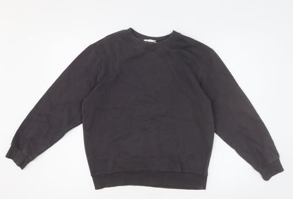 H&M Girls Grey Cotton Pullover Sweatshirt Size 10-11 Years Pullover