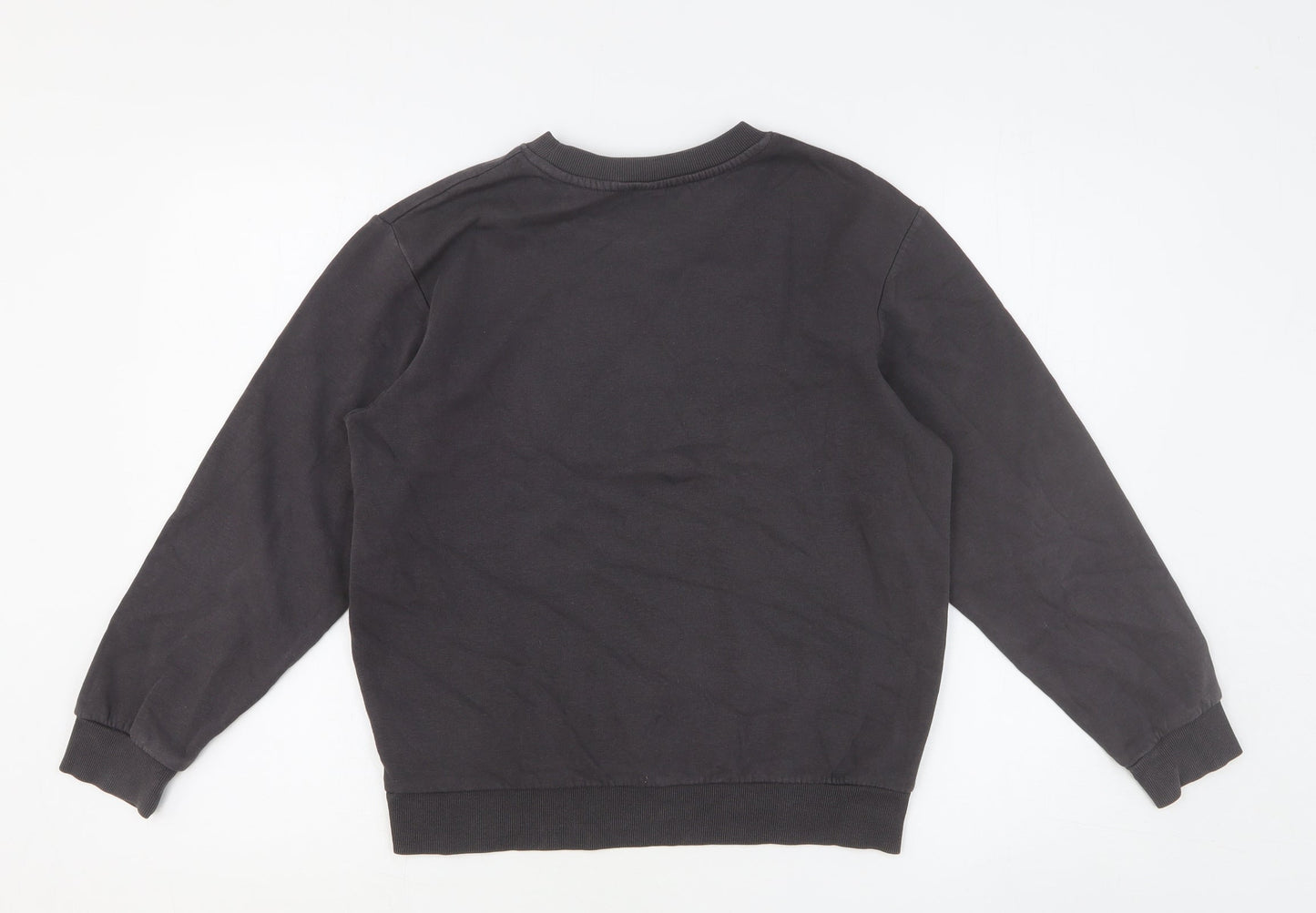 H&M Girls Grey Cotton Pullover Sweatshirt Size 10-11 Years Pullover