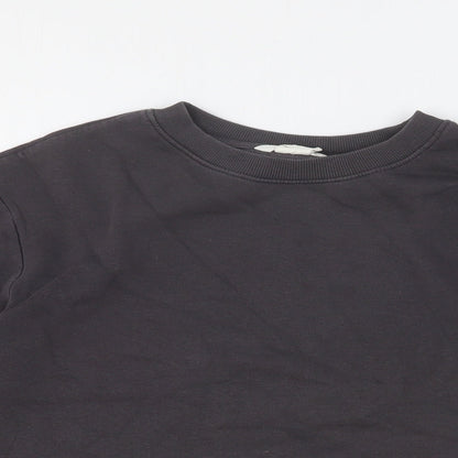 H&M Girls Grey Cotton Pullover Sweatshirt Size 10-11 Years Pullover
