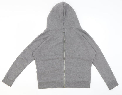 Noisy may Mens Grey Cotton Pullover Hoodie Size XS