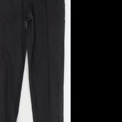 Primark Womens Black Cotton Skinny Jeans Size 32 in Regular Button
