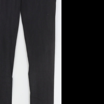 Primark Womens Black Cotton Skinny Jeans Size 32 in Regular Button