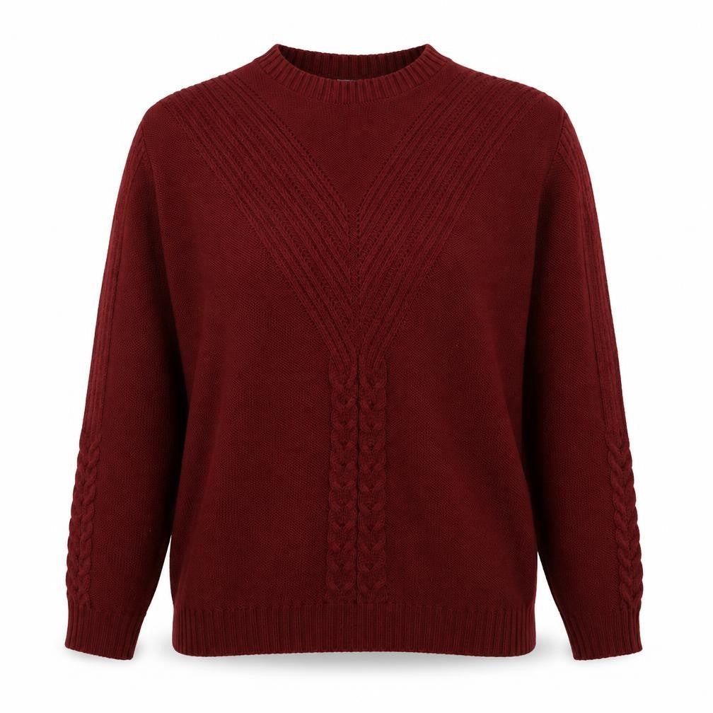 Womens UK Size S Pure & Natural Red Pullover Jumper