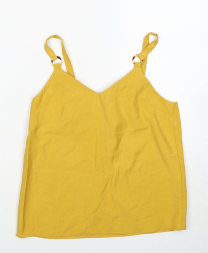 Womens UK Size 6 Topshop Yellow Camisole Tank