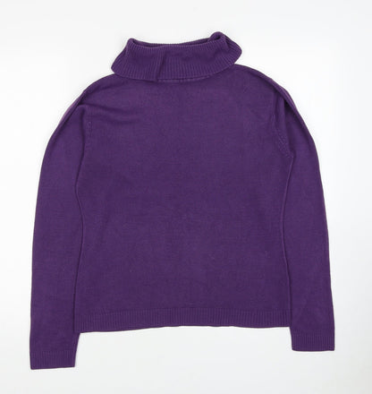 Womens UK Size S Nutshell Purple Pullover Jumper
