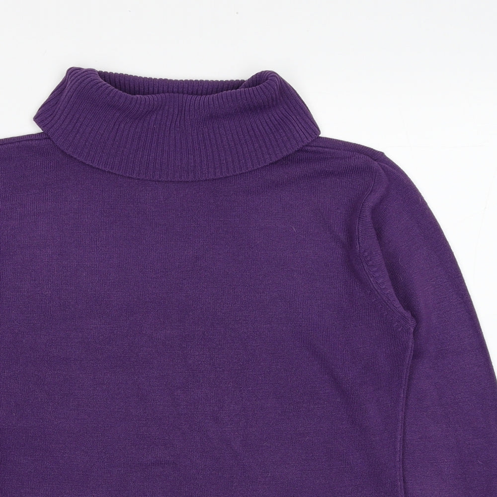 Womens UK Size S Nutshell Purple Pullover Jumper