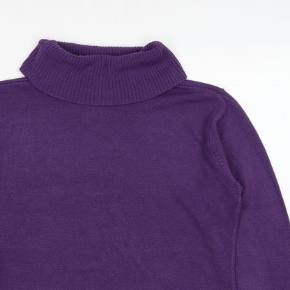 Womens UK Size S Nutshell Purple Pullover Jumper