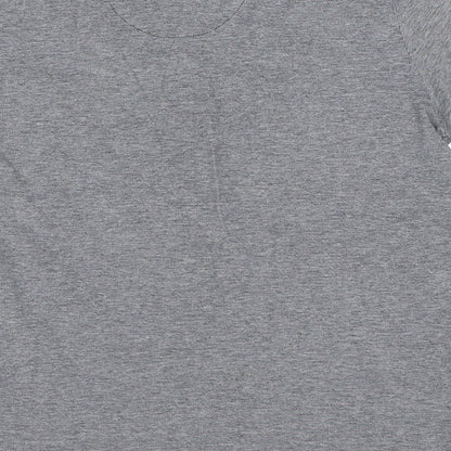 Kensington Boys Grey Cotton Basic Polo Size M Collared Pullover