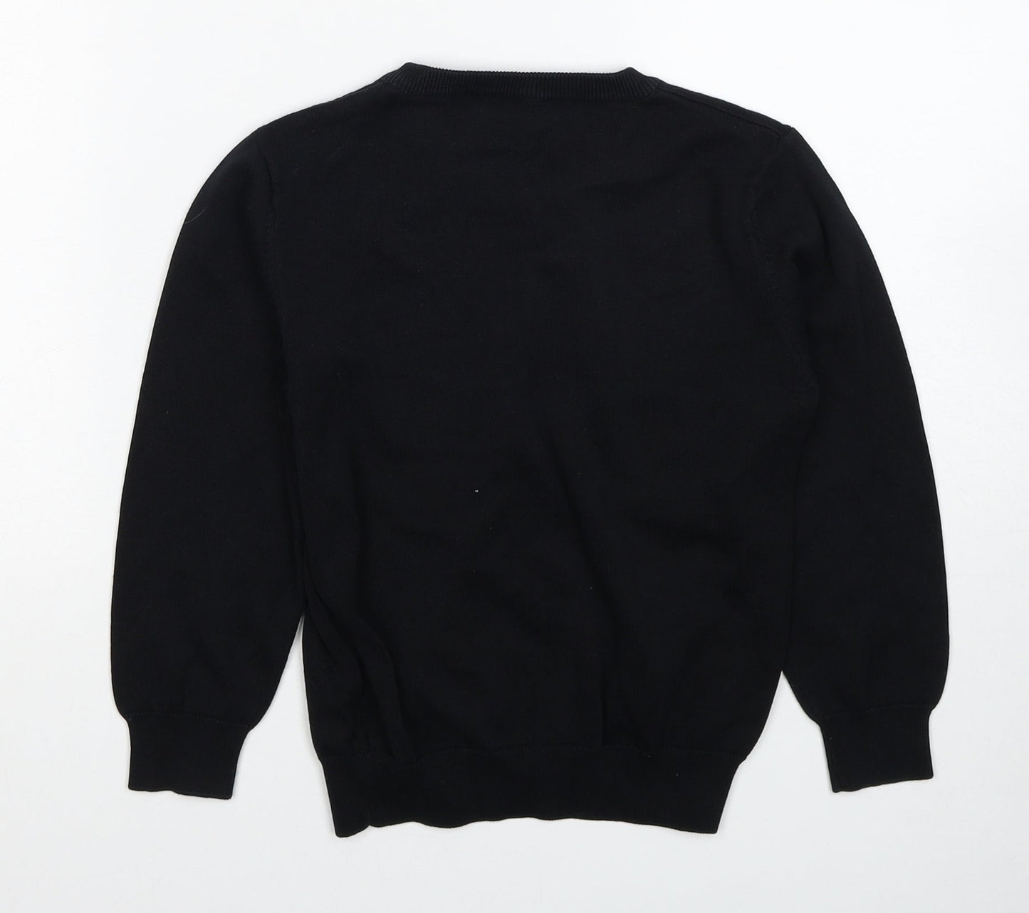 George Boys Black Cotton Pullover Sweatshirt Size 6-7 Years Pullover - The Grinch Merry Christmas