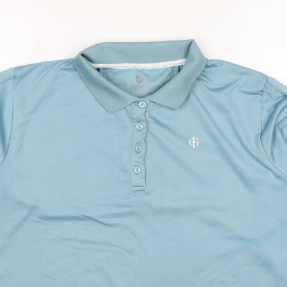 Island Green Womens Blue Polyester Pullover Sweatshirt Size 16 Pullover