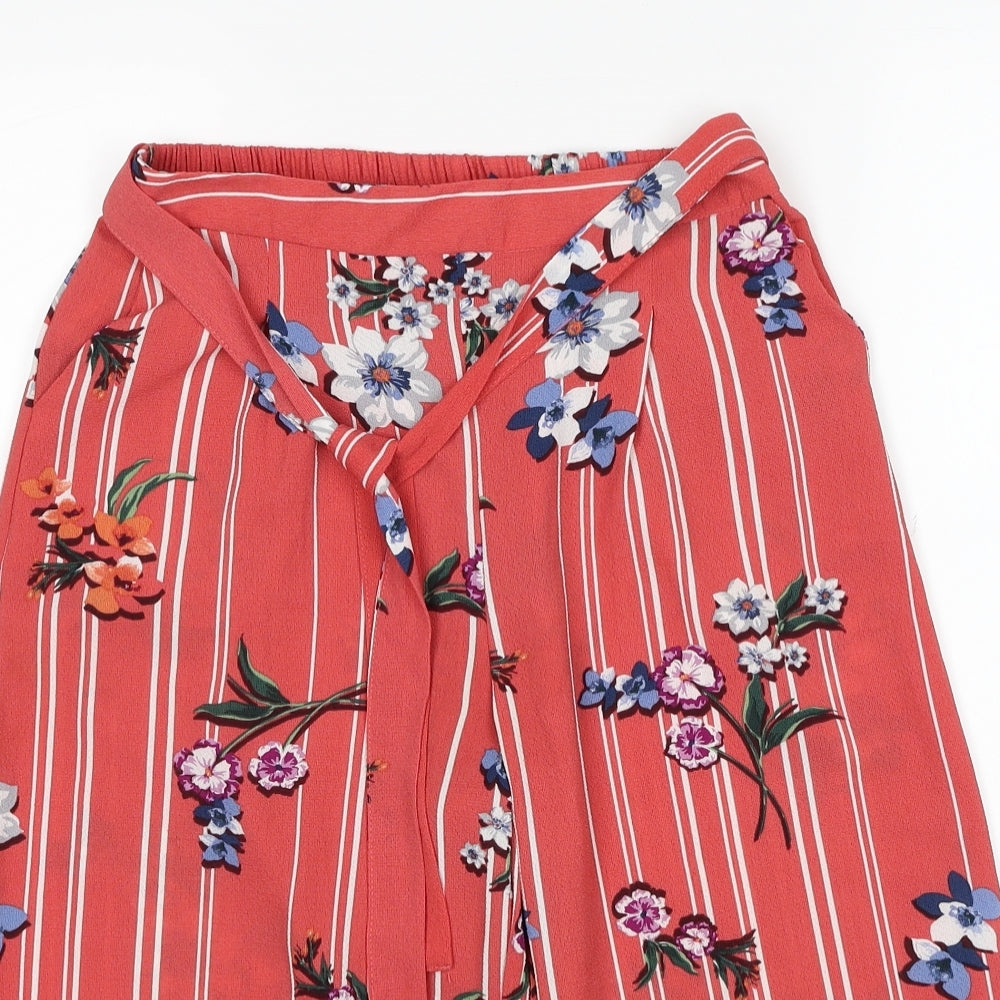 Womens UK Size 8 Primark Regular Fit  Red Trousers
