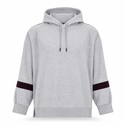 Dunnes Womens Grey Cotton Pullover Hoodie Size M Pullover
