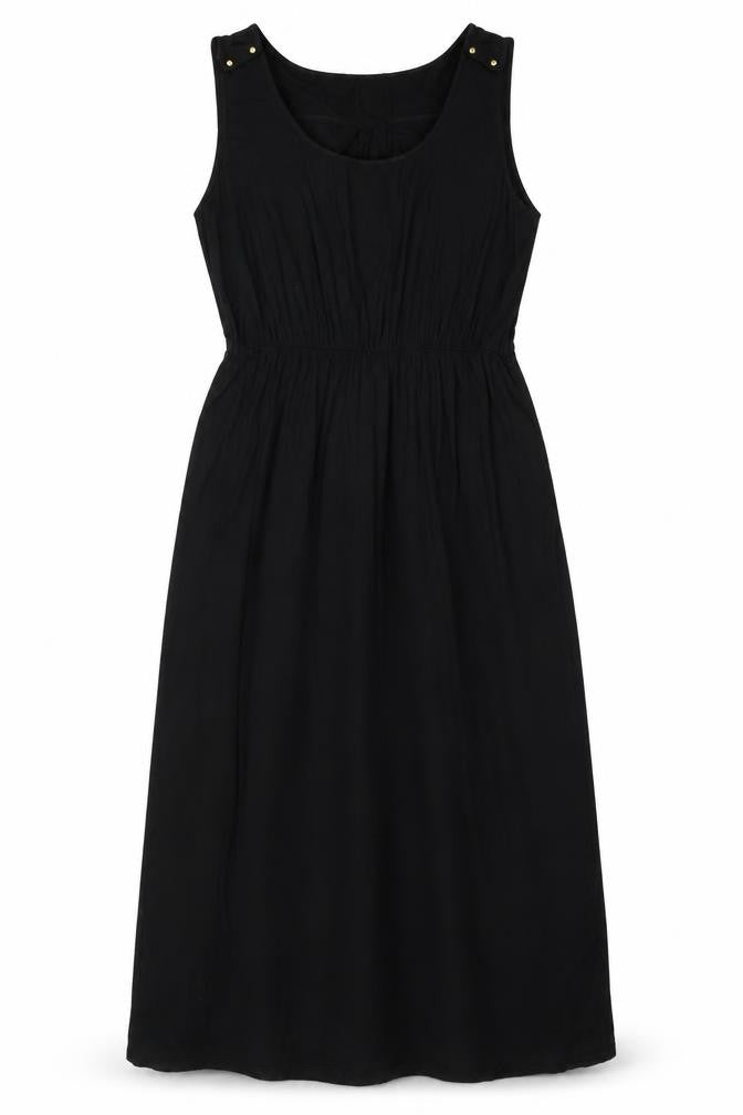 Oasis Womens Black Viscose A-Line Size L Round Neck Pullover