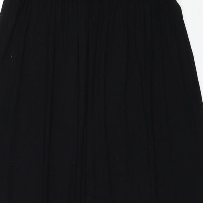 Oasis Womens Black Viscose A-Line Size L Round Neck Pullover