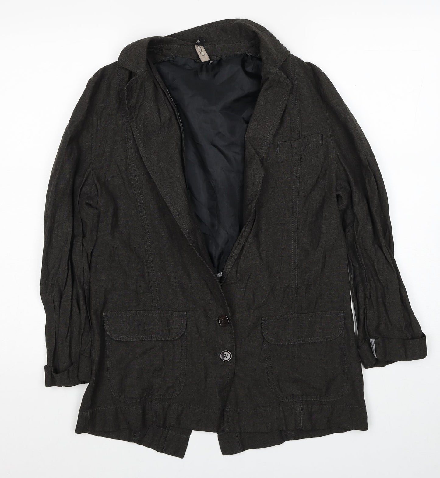 Womens UK Size 10 Topshop Brown Jacket