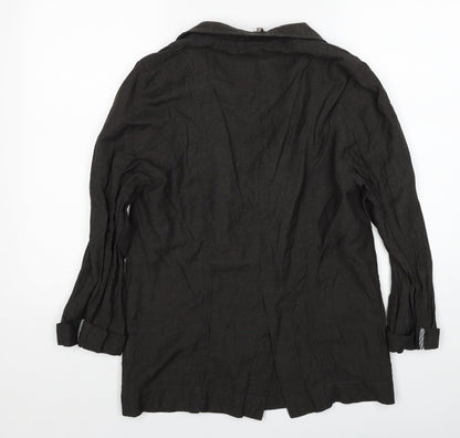 Womens UK Size 10 Topshop Brown Jacket