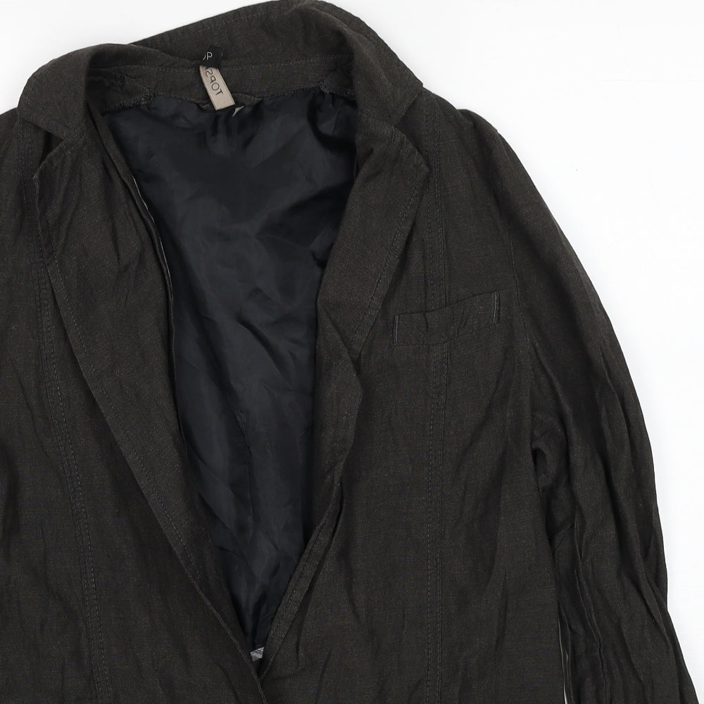 Womens UK Size 10 Topshop Brown Jacket