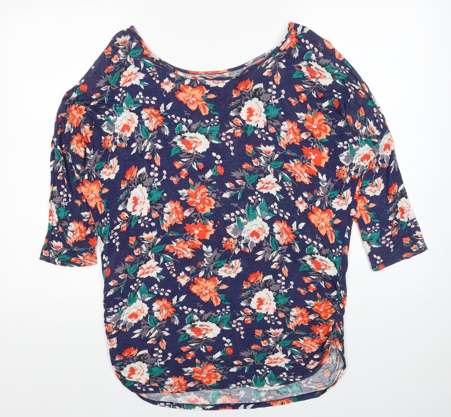 Womens UK Size S Oasis Multicoloured Basic T-Shirt