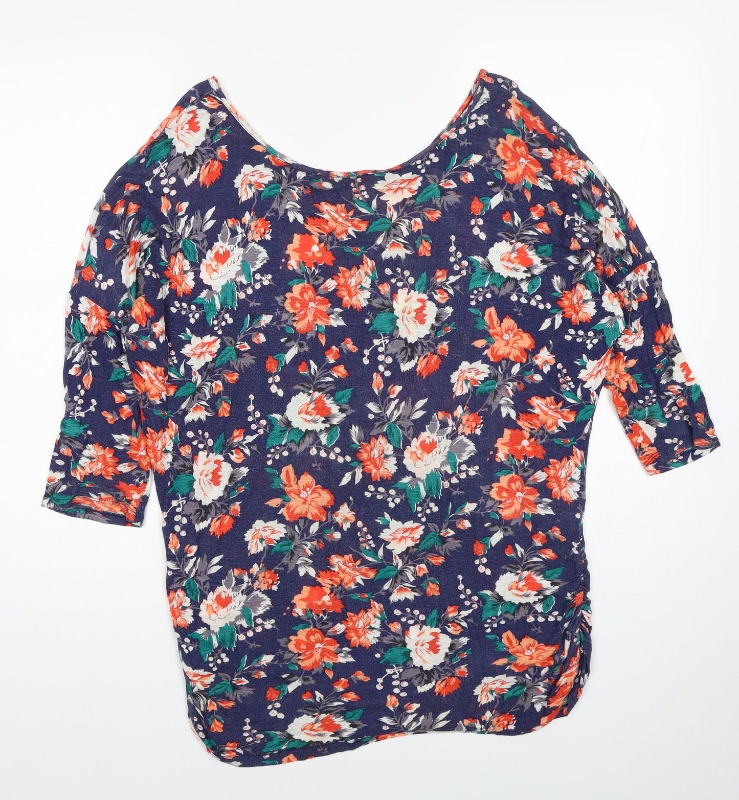 Womens UK Size S Oasis Multicoloured Basic T-Shirt