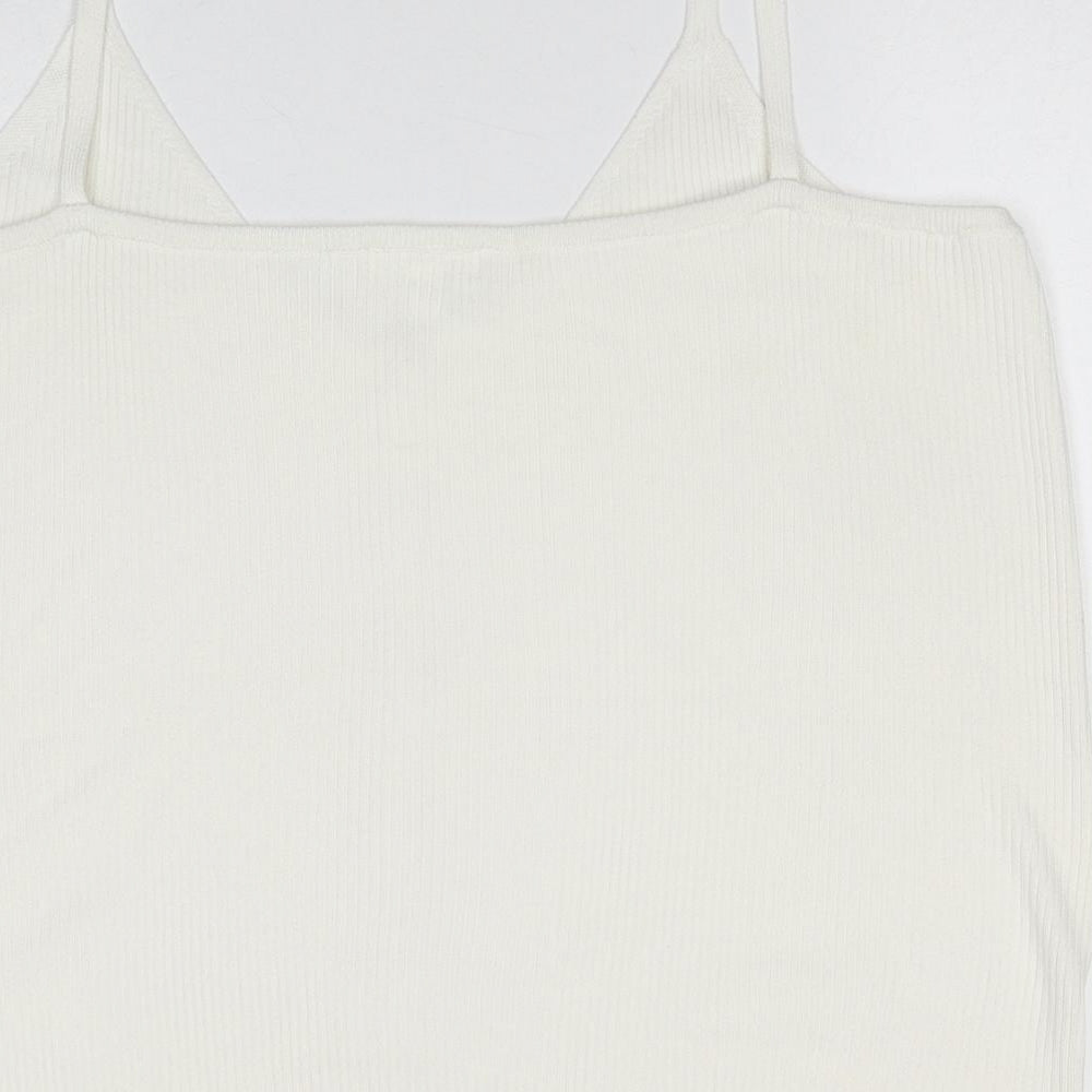 Womens UK Size 2XL H&M White Basic Tank