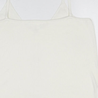 Womens UK Size 2XL H&M White Basic Tank