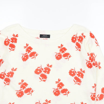 Womens UK Size 10 Papaya White Pullover Jumper
