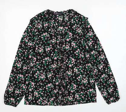 Womens UK Size 8 Marks and Spencer Black Basic Blouse
