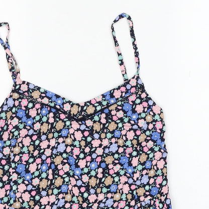 Marks and Spencer Womens Multicoloured Floral Viscose Camisole Blouse Size 6 V-Neck