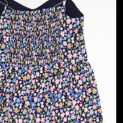 Marks and Spencer Womens Multicoloured Floral Viscose Camisole Blouse Size 6 V-Neck