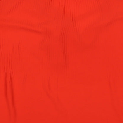 Womens UK Size 8 River Island Red Basic Blouse