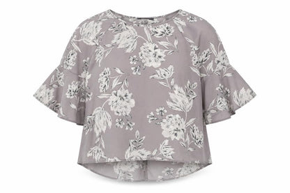 Womens UK Size 8 Primark Grey Basic Blouse
