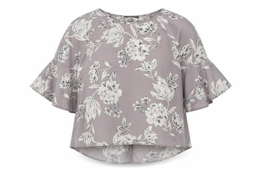 Womens UK Size 8 Primark Grey Basic Blouse