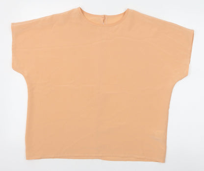 Womens UK Size 16 St Bernard Pink Basic T-Shirt