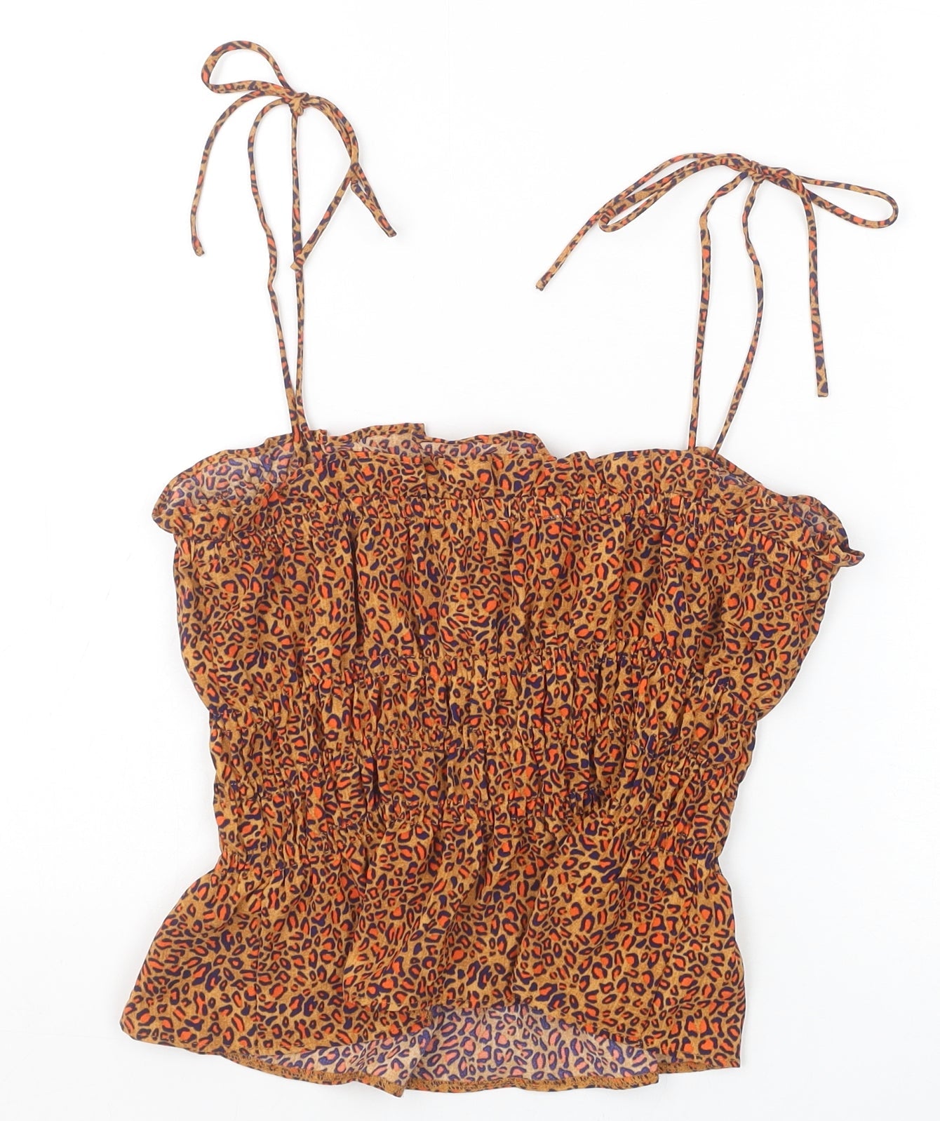Womens UK Size 6 Topshop Brown Camisole Tank