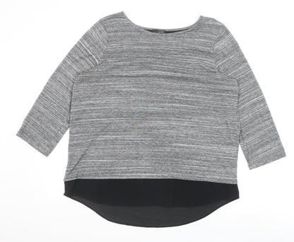 Womens UK Size L The Limited Grey Basic Blouse