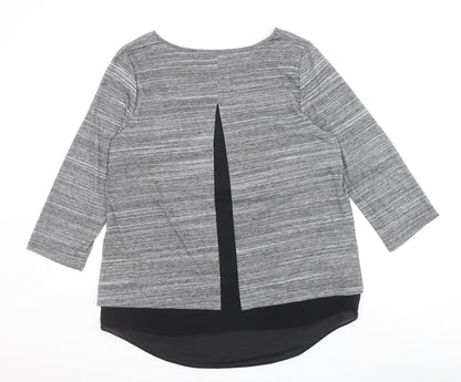 Womens UK Size L The Limited Grey Basic Blouse