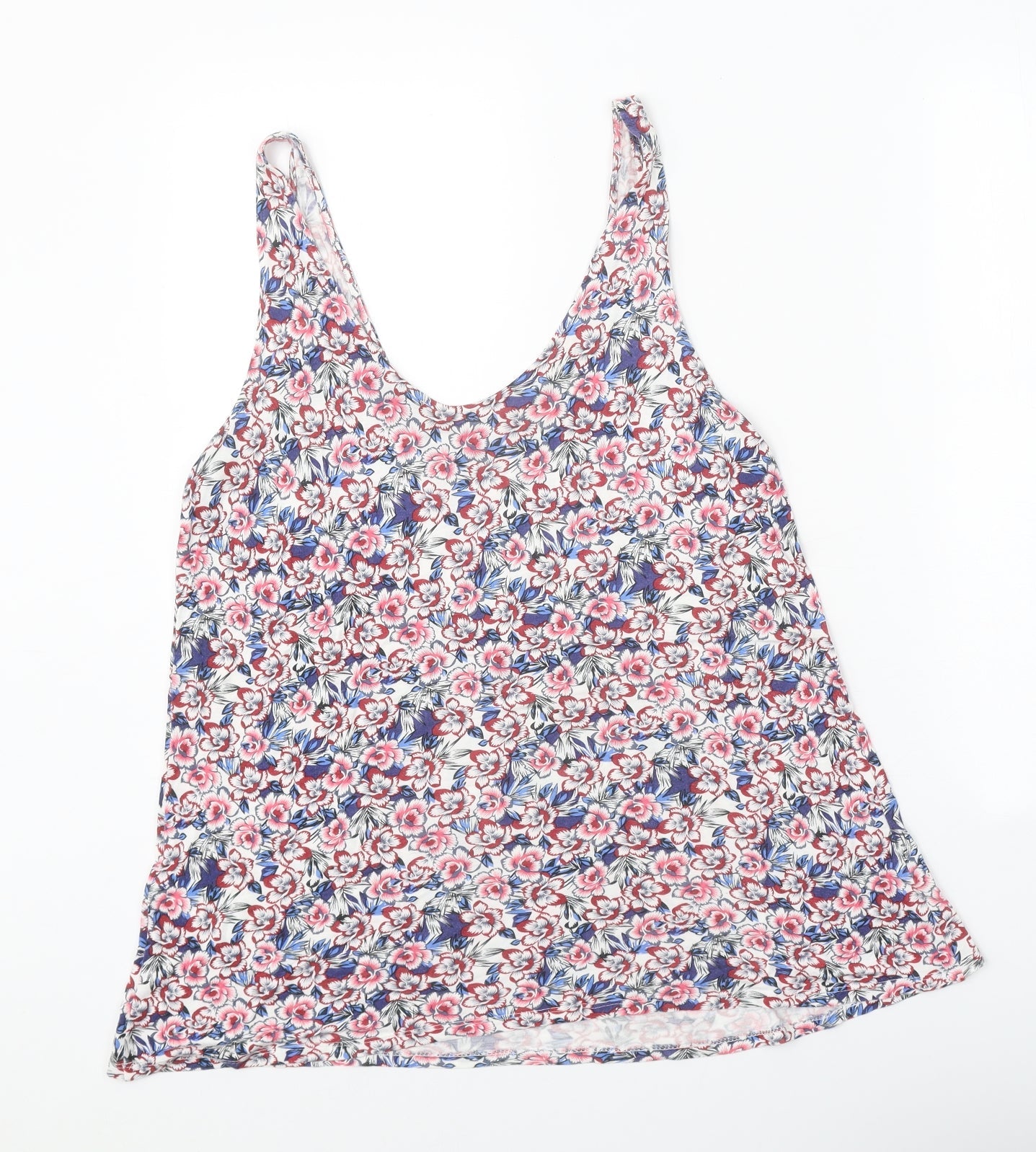 Womens UK Size 12 Warehouse Multicoloured Basic Tank