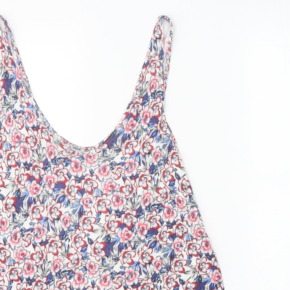 Womens UK Size 12 Warehouse Multicoloured Basic Tank